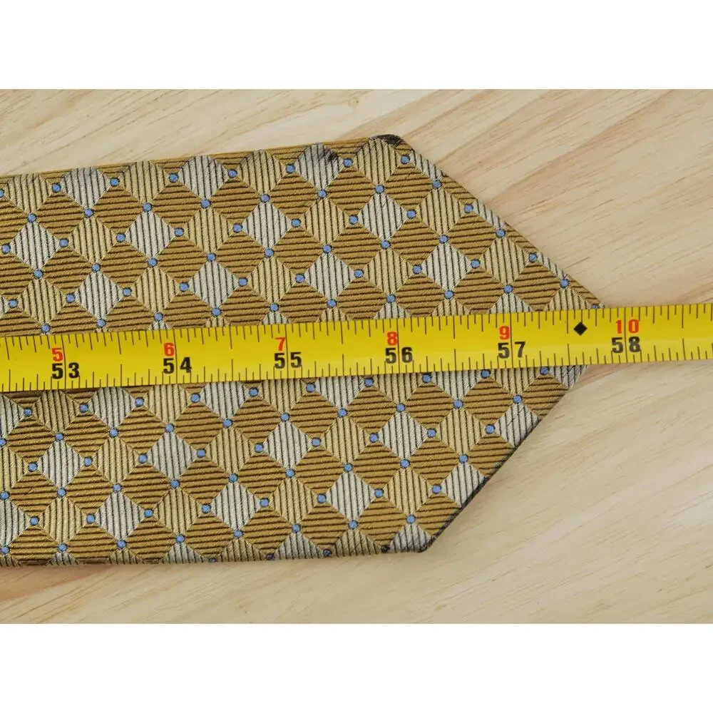 Brooks Brothers Makers Pure Silk Tie Gold 58x3.75